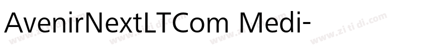 AvenirNextLTCom Medi字体转换